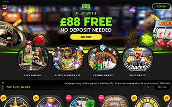 888 Casino No Deposit Bonus 88