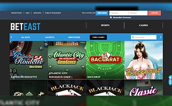 Screenshot 2 BetEast Casino