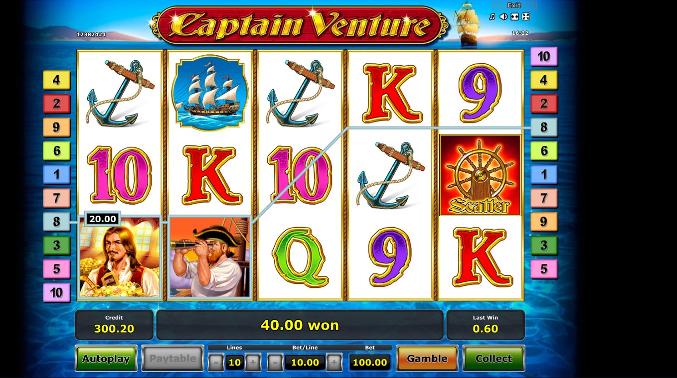 slot machines online captain venture