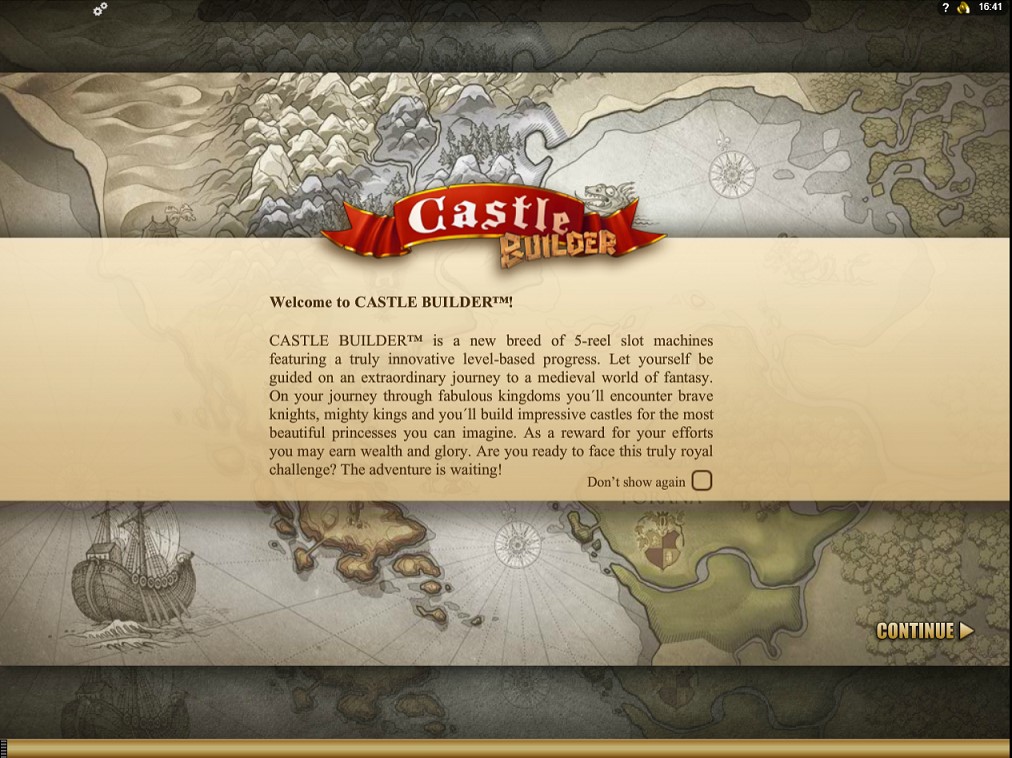 Paytable of castle builder