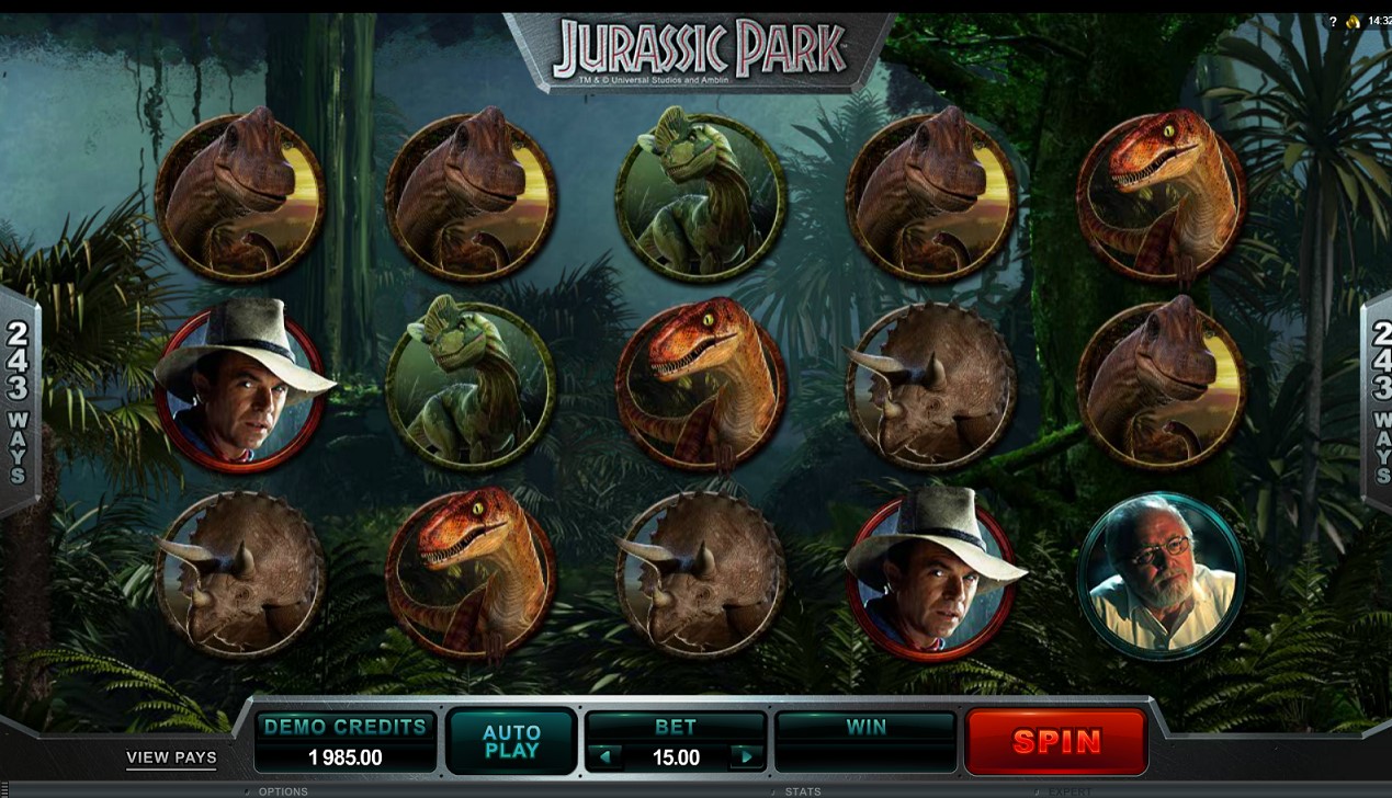 Gameplay of jurassic park