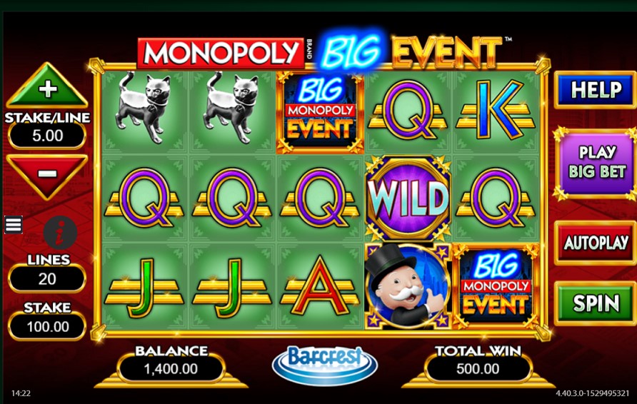 Winning combination of Monopoly Big Event