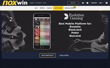 Screenshot 2 Noxwin Casino