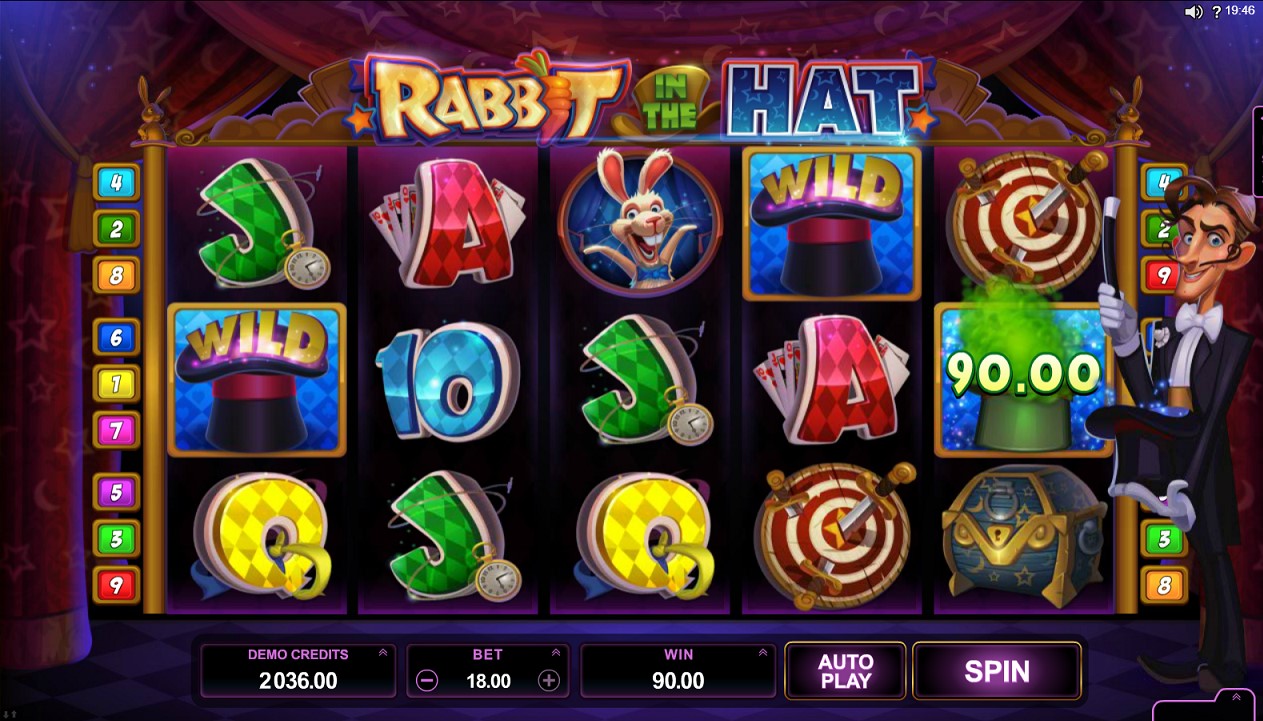 Winning combination of rabbit in the hat