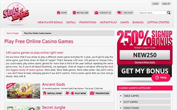 Screenshot 1 Swanky Bingo Casino