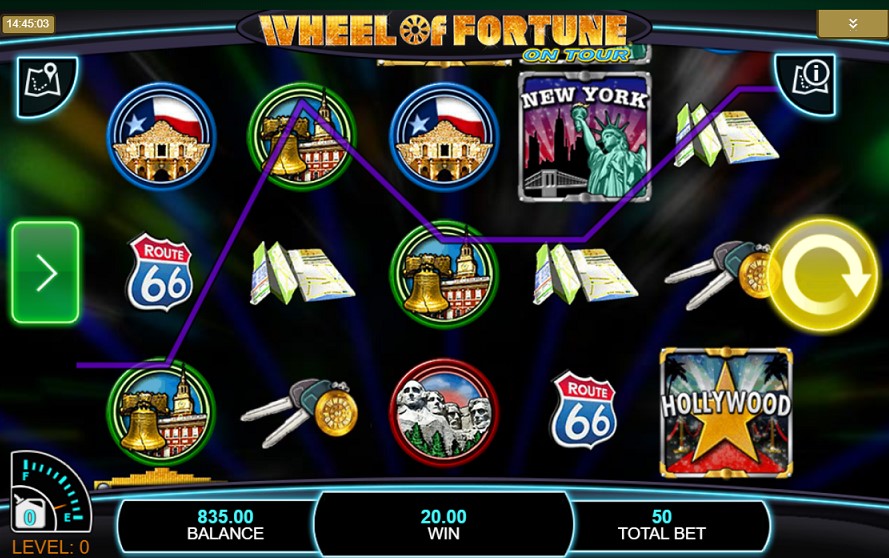 Winning combination of wheel of fortune