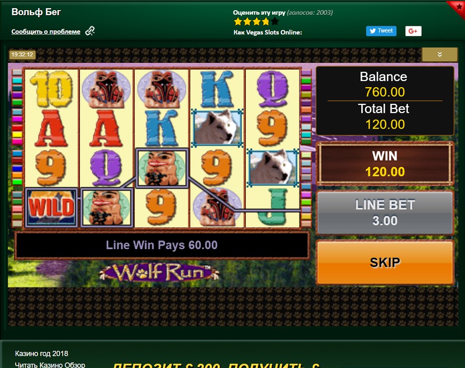 Winning combination of wolf run