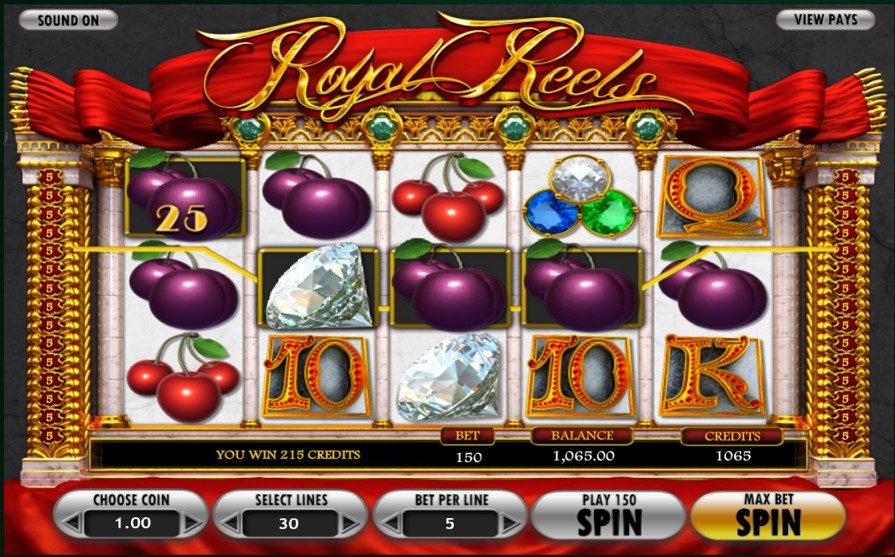 Winning combination of Royal Reels