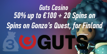 Get 50% up to €100 Plus 20 Spins Playing Guts Casino Gonzo’s Quest In Finland