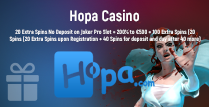 20 Extra Spins, 200% up to €500 and 100 Extra Spins