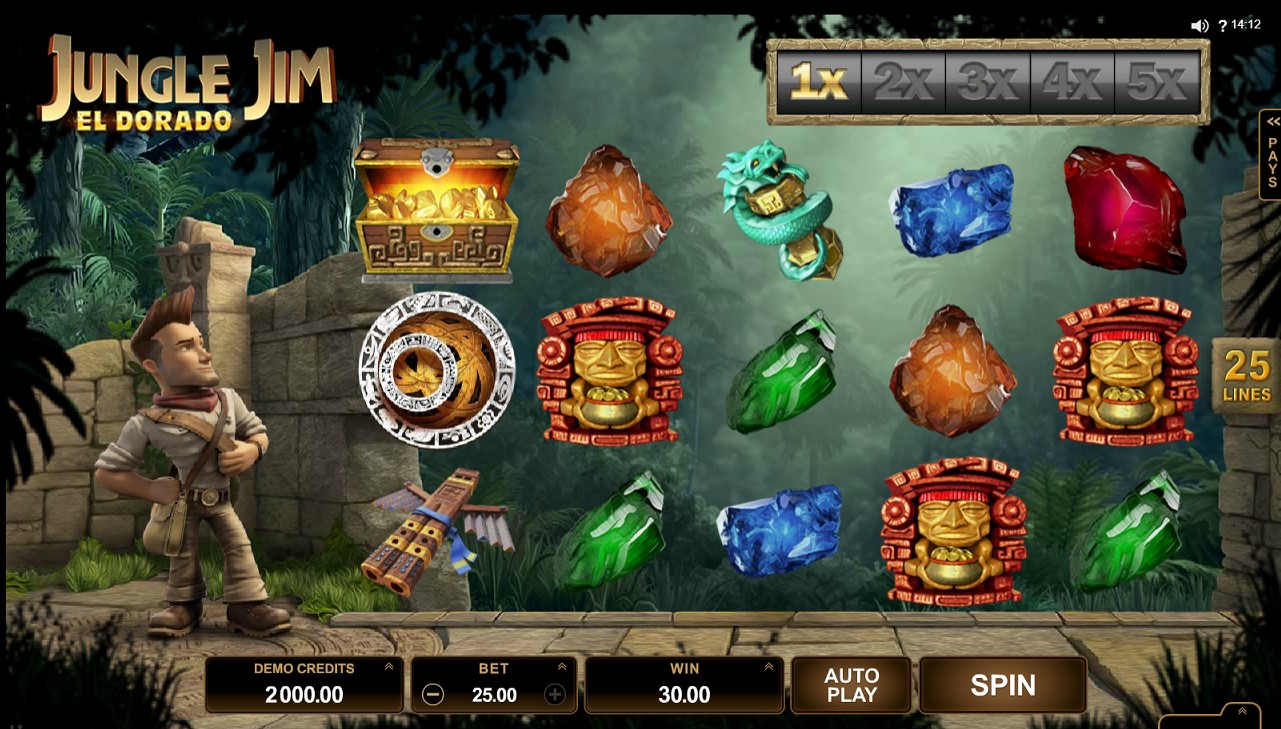 Gameplay of jungle jim el dorado