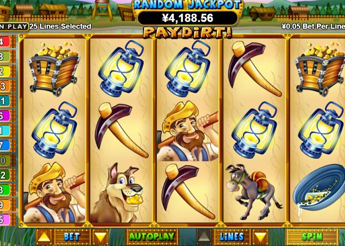 Winning combination of Pay Dirt