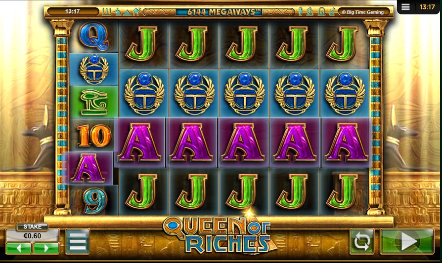 Winning combination of Queen Of Riches