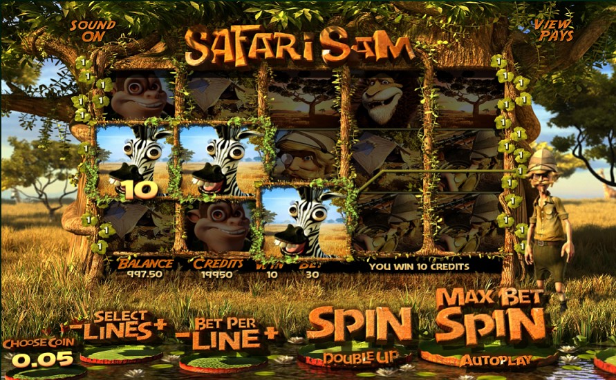 Winning combination of Safari Sam