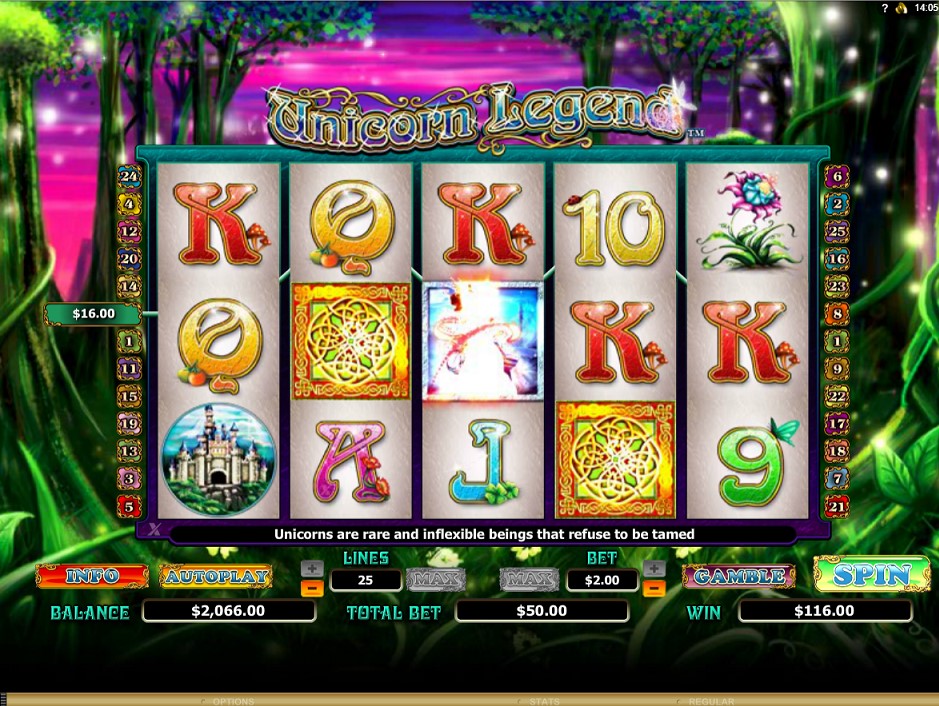 Winning combination of Unicorn Legend