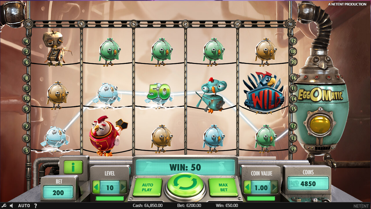 Winning combination of eggomatic