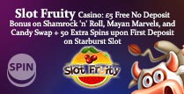 £5 no Deposit Bonus at Slot Fruity Casino