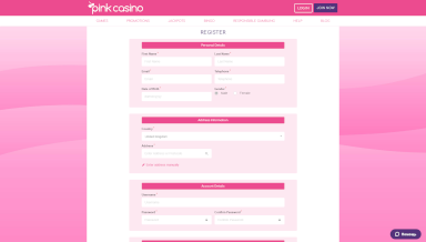 Screenshot 1 PinkCasino