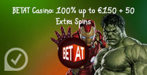 100% up to £150 Bonus + 50 Extra Spins