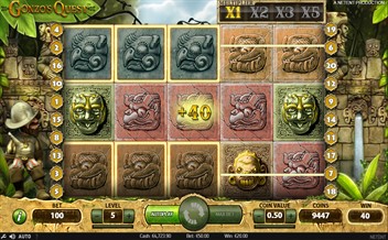 Winning combination of Gonzo'S Quest