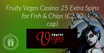 25 Extra Spins for Fruity Vegas casino