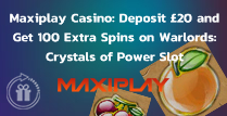 Deposit £20 and Get 100 Extra Spins on Warlords