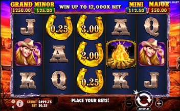 Gameplay of Mustang Gold