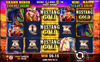 Winning combination of Mustang Gold