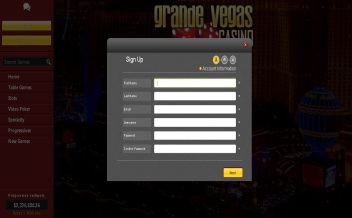 Screenshot 1 Grande Vegas casino